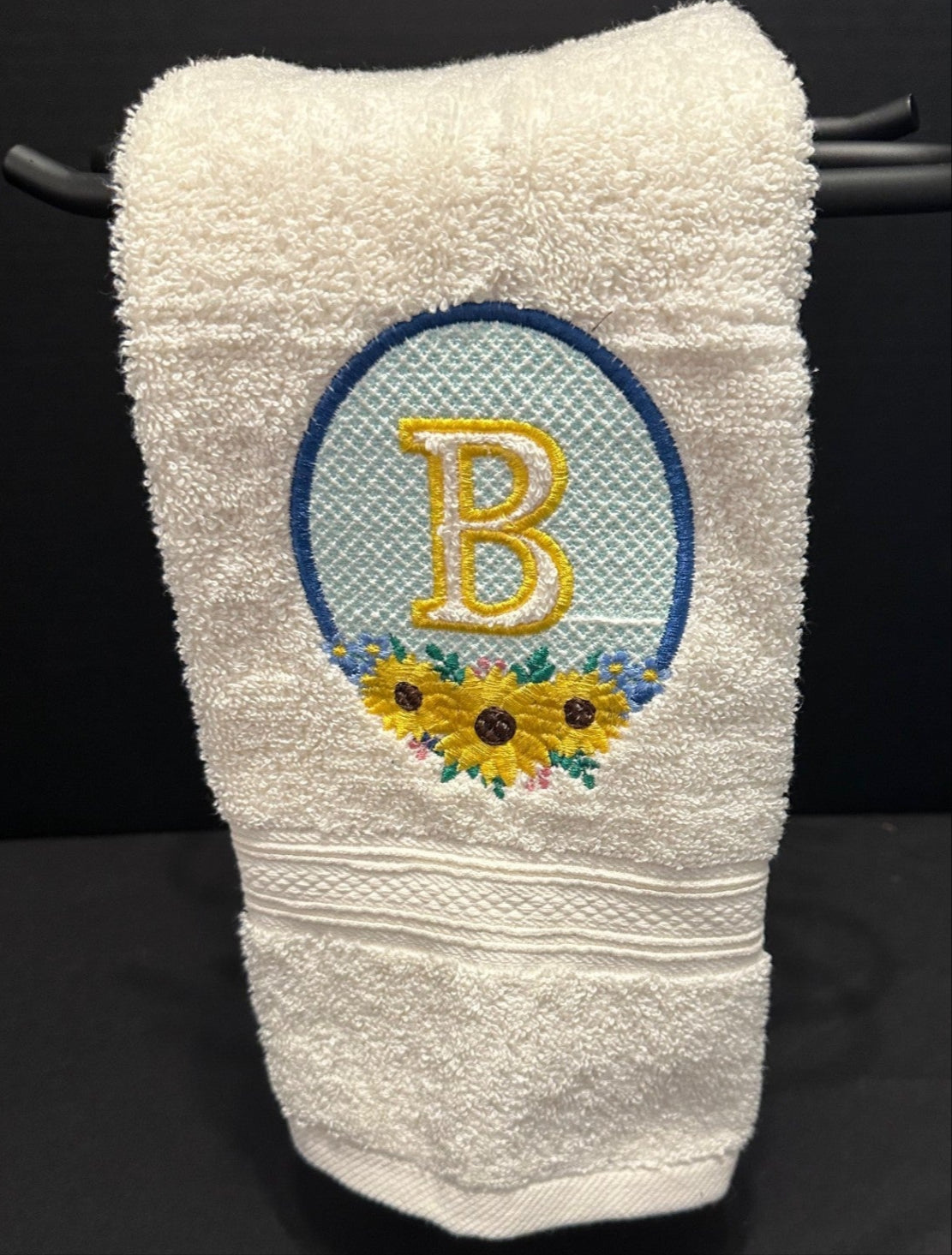 Sunflower Embossed Towel