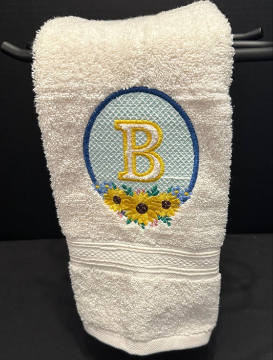Sunflower Embossed Towel