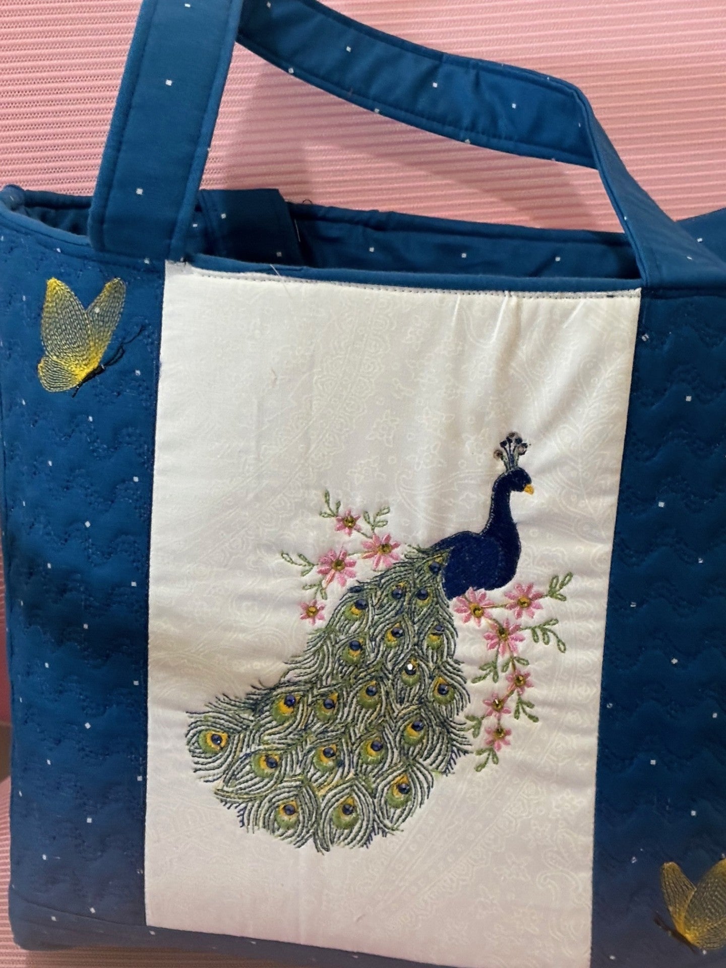 Peacock Embroidered Purse