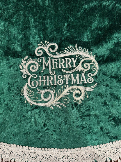 Merry Christmas Tree skirt