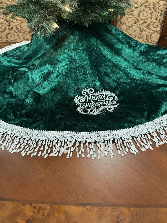 Merry Christmas Tree skirt