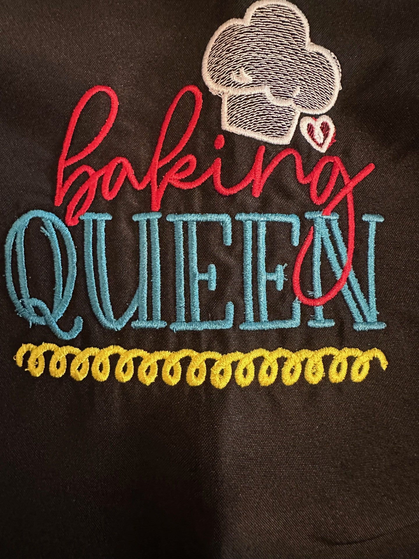 Baking Queen Embroidered Apron