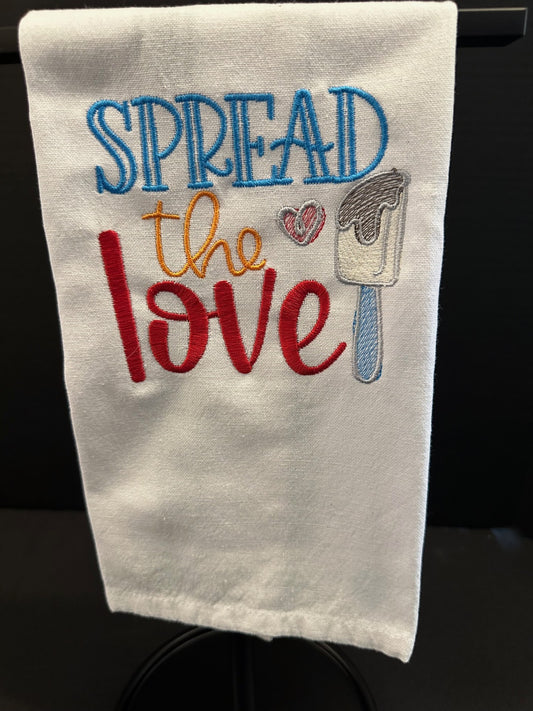 Funny "Spread the love" Dish Towel