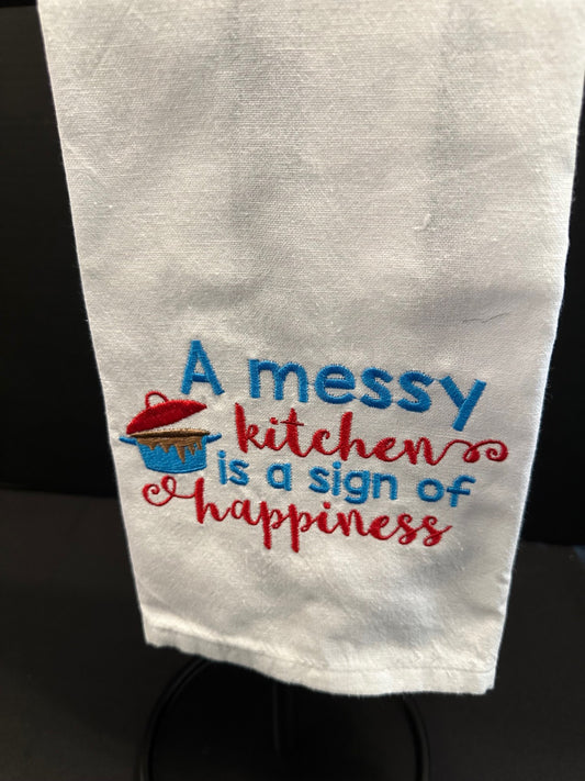 Funny Messy Kitchen Dish Towel
