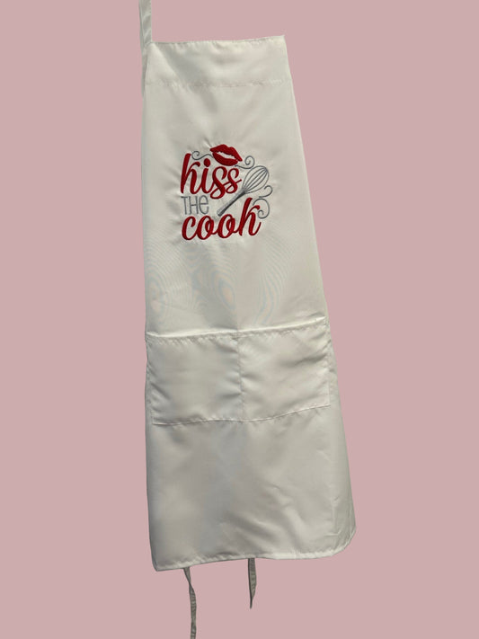 Kiss the Cook Embroidered Apron