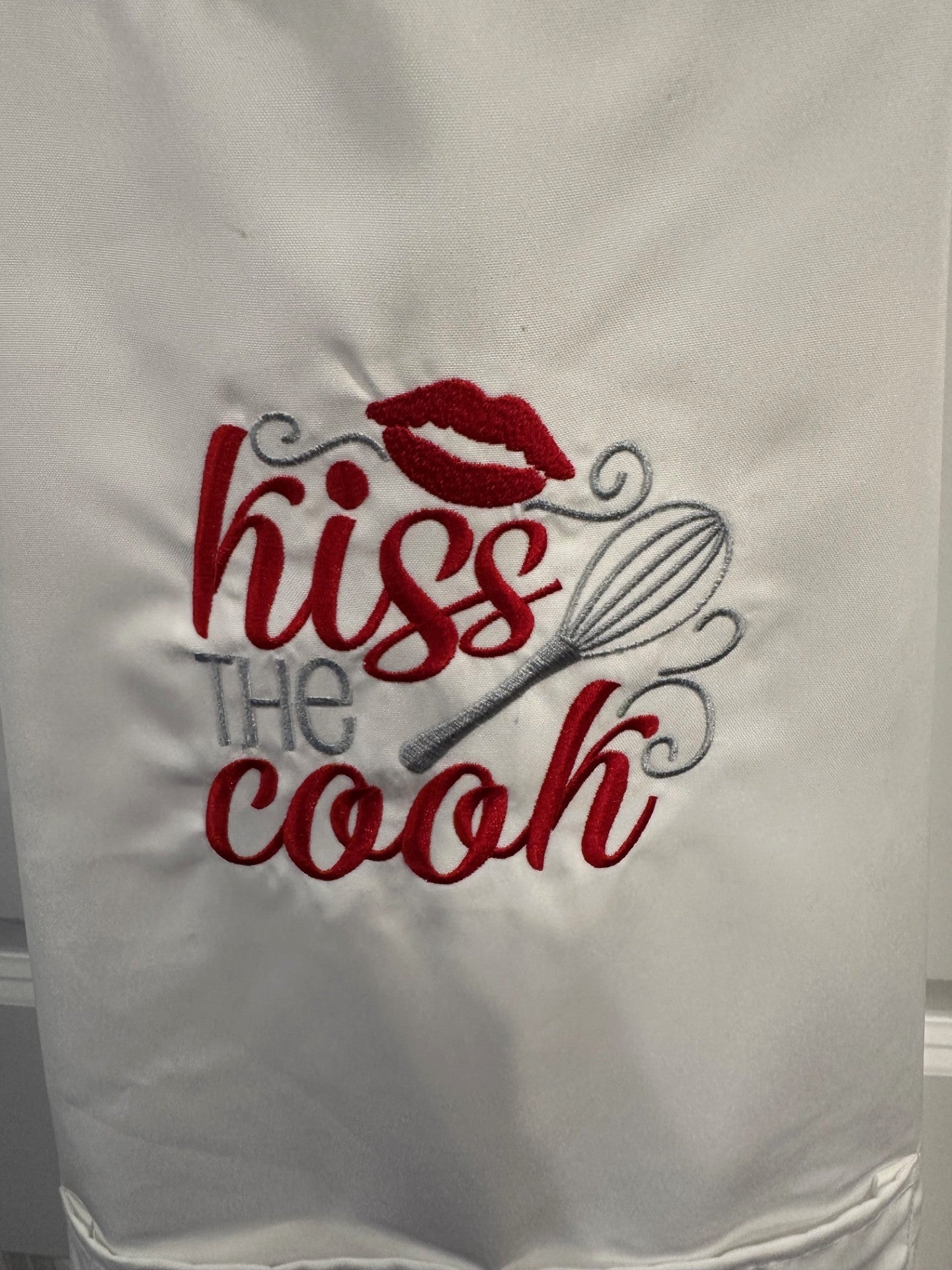 Kiss the Cook Embroidered Apron