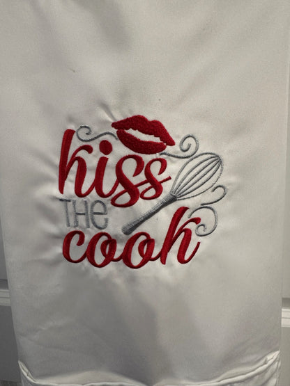 Kiss the Cook Embroidered Apron