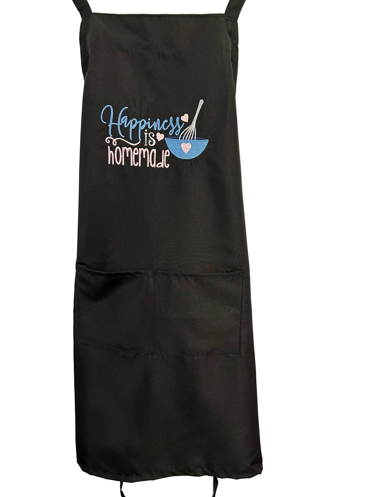 Happiness is Home Made Embroidered Apron