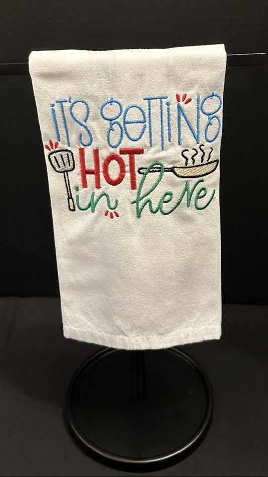 Funny "Hot in Here" Dish Towel