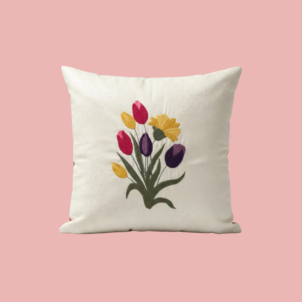 Tulip Bouquet Pillow